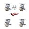 Service Caster 4 Inch Nylon Caster Set with Roller Bearing and Brake/Swivel Lock SCC-30CS420-NYR-TLB-BSL-4 - alternate 5
